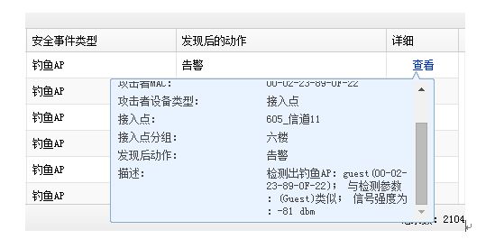 信锐无线网络共享上网提醒